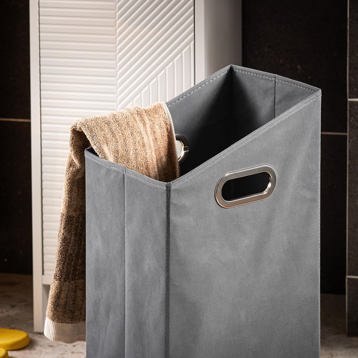 WÄSCHESCHRANK Weiß - Weiß, Holzwerkstoff (30/87/30cm) - SoBuy