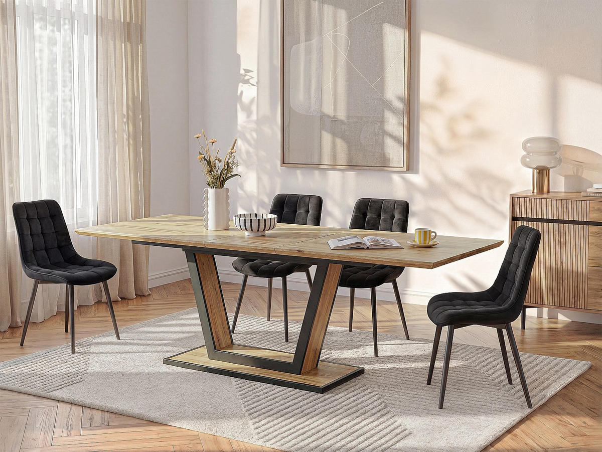 ESSTISCH - 6 Personen, 8 Personen, 10 Personen - Holz, Platte - Naturfarben Hell VITENO - Naturfarben, Holz (90/240/75cm) - Vente-Unique