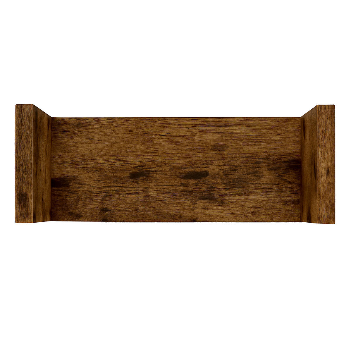 WANDREGAL Holzoptik Dunkelbraun 3er-Set U-Form 30/45/60x15x10 cm - Dunkelbraun, Holzwerkstoff (60/10/15cm) - Begryf