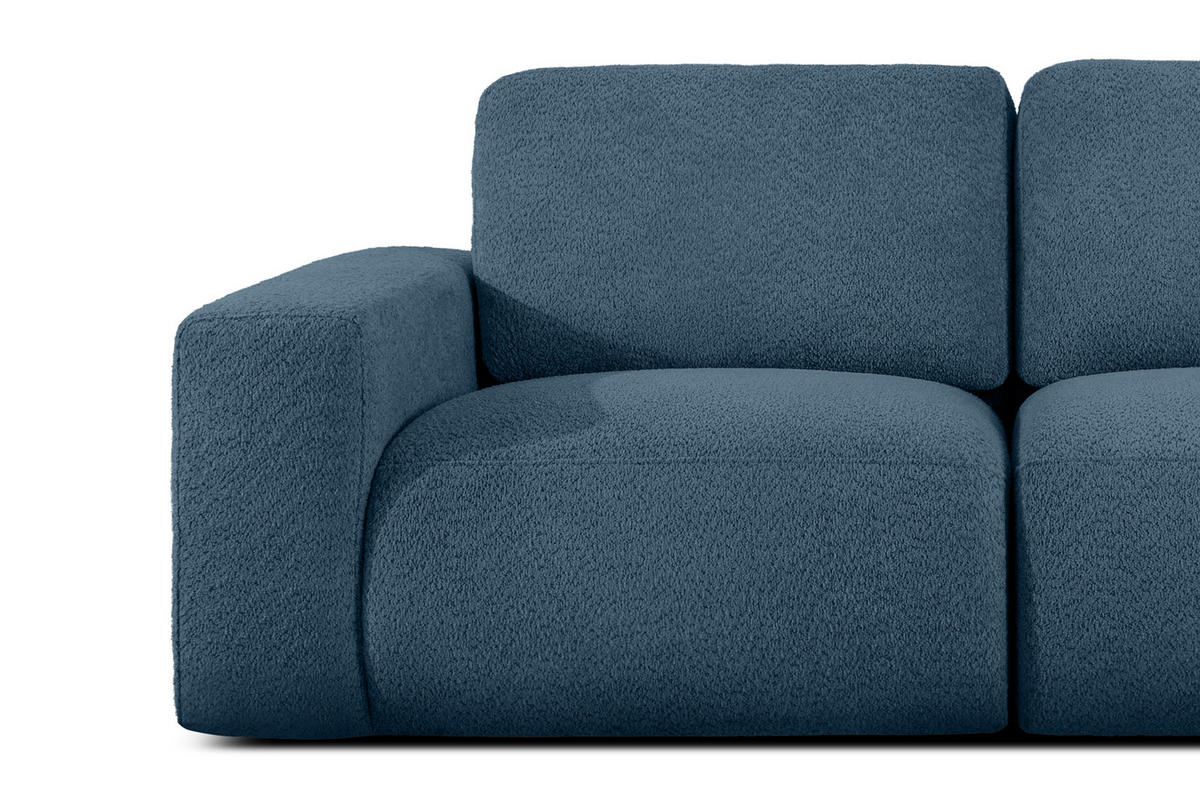 3-SITZER SOFA ZUCCO, Dunkelblau - Dunkelblau, Holz/Holzwerkstoff (292/85/100cm) - KONSIMO®