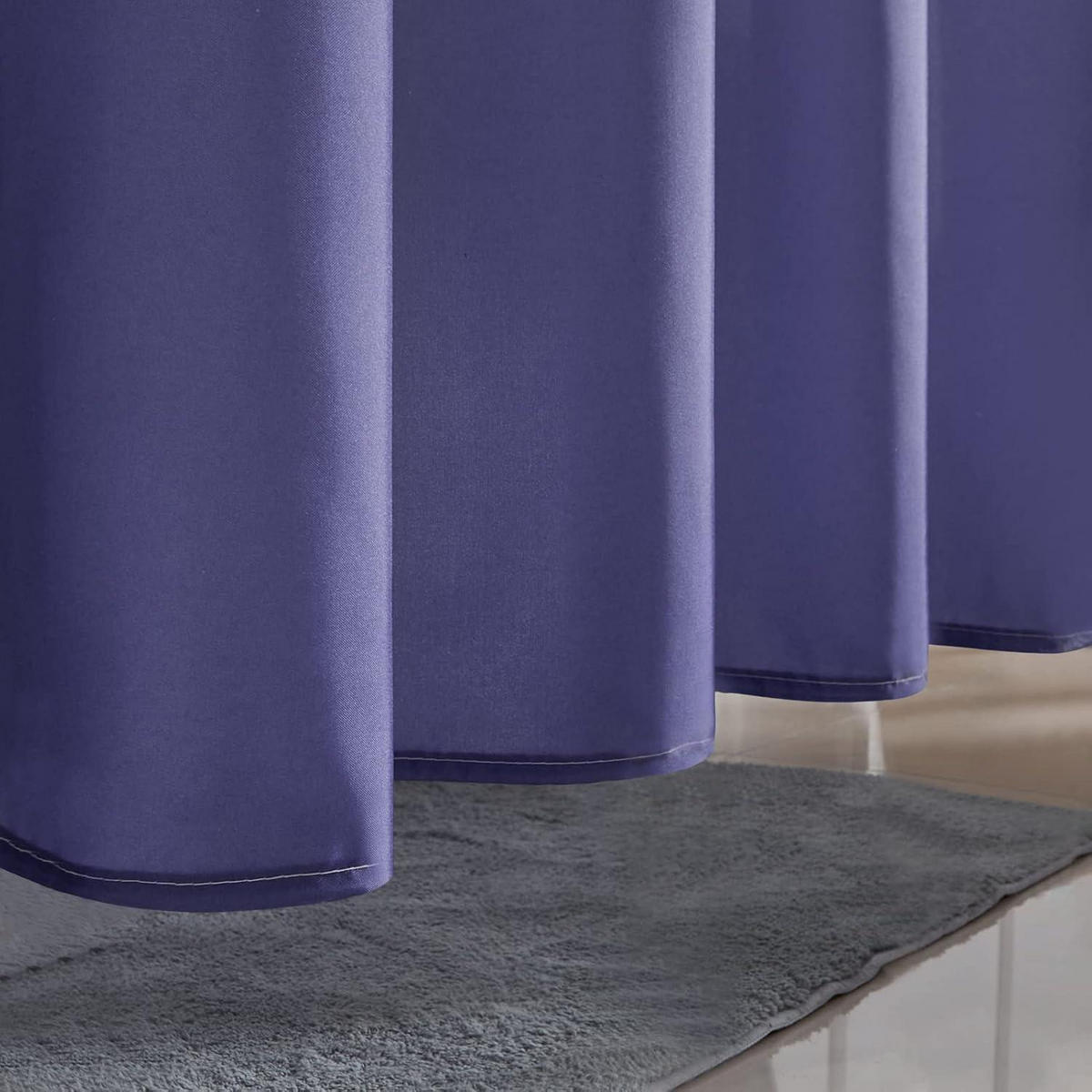 DUSCHVORHANG Textil Weiß nach Lila 100 x 200 cm - Lila, Textil (100/200cm)