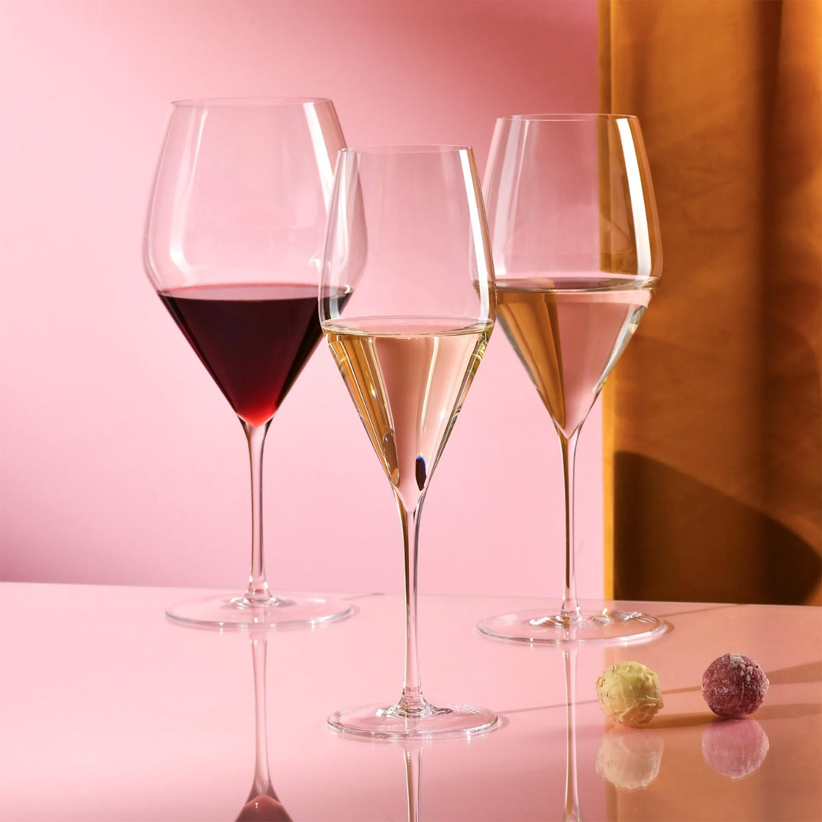 WEINGLÄSER EXCELLENCE SYMPHONY, 2ER-SET, 530 ML - Transparent, Glas (0.53L) - Krosno Glass