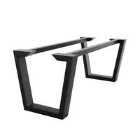 TISCHBEINE Atria Epox Extreme Metall Schwarz 200/80/72 cm - Schwarz, Metall (80/72/200cm) - Metalo Pro