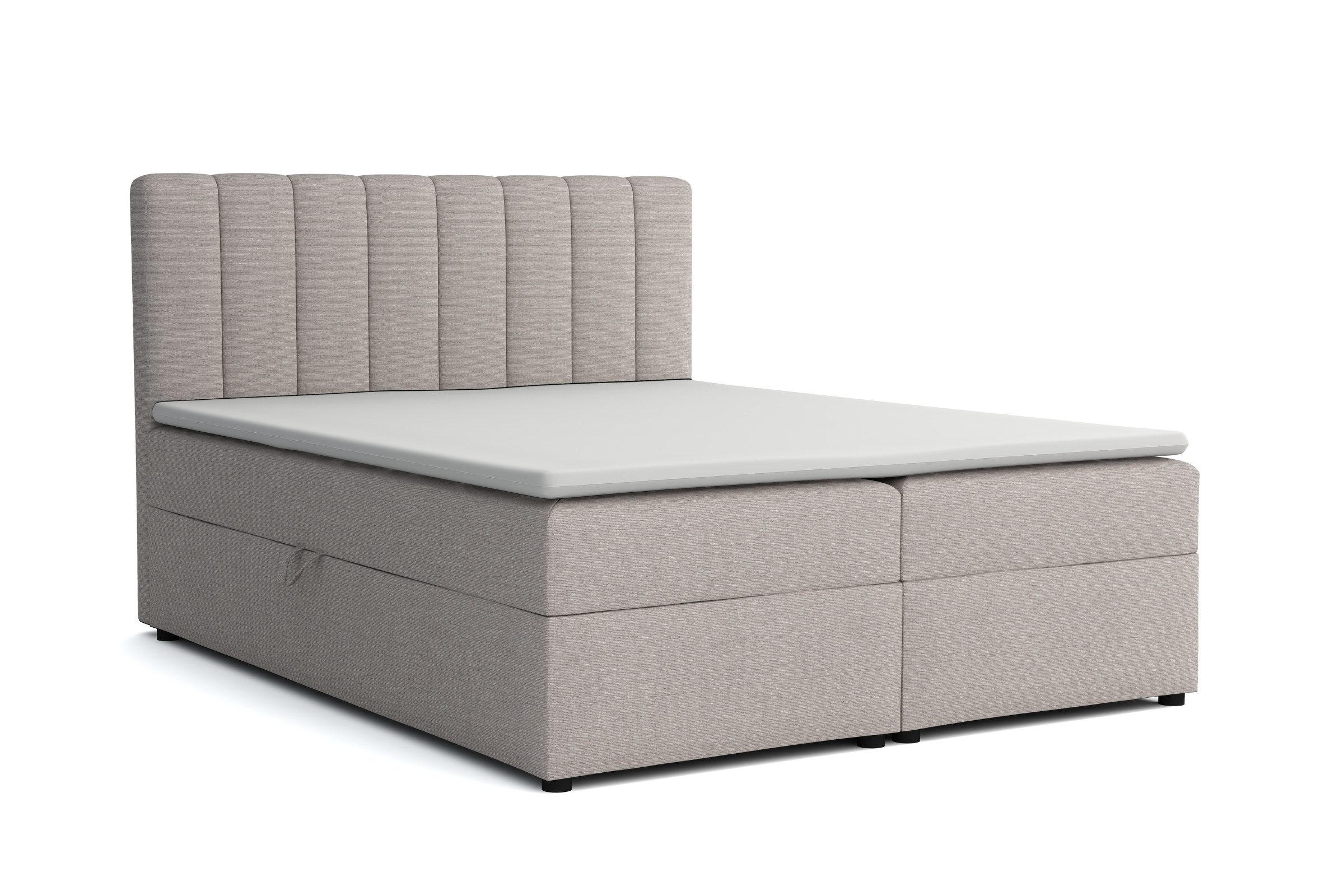 Deine Möbel 24 Boxbett Beige 200x200 cm