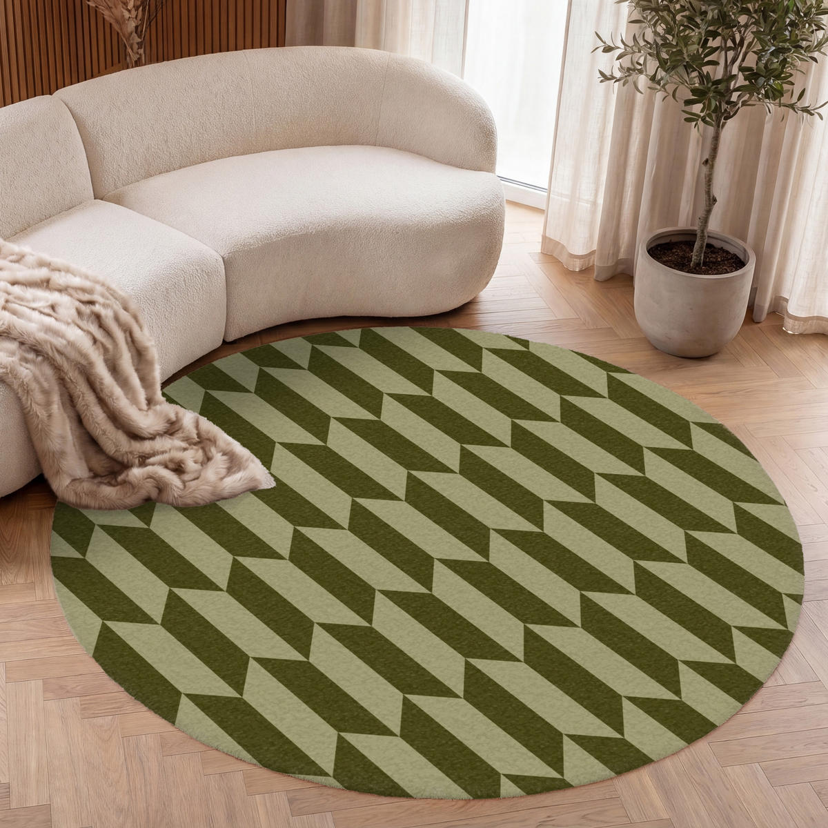 KOBERCE - Vzor - abstraktný - zelený - lietadlá - 150x150 cm - olivovozelená, textil/plast (150/0.4cm) - OnlyWow