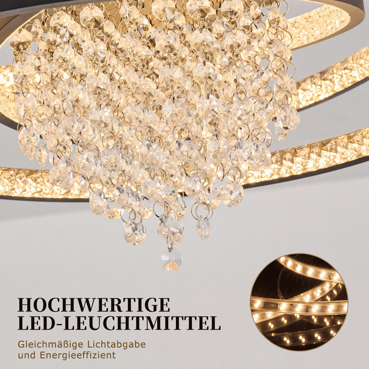 LED DECKENLEUCHTE Mivoris 48/25/20 cm - Schwarz, Metall (48/25/20cm)