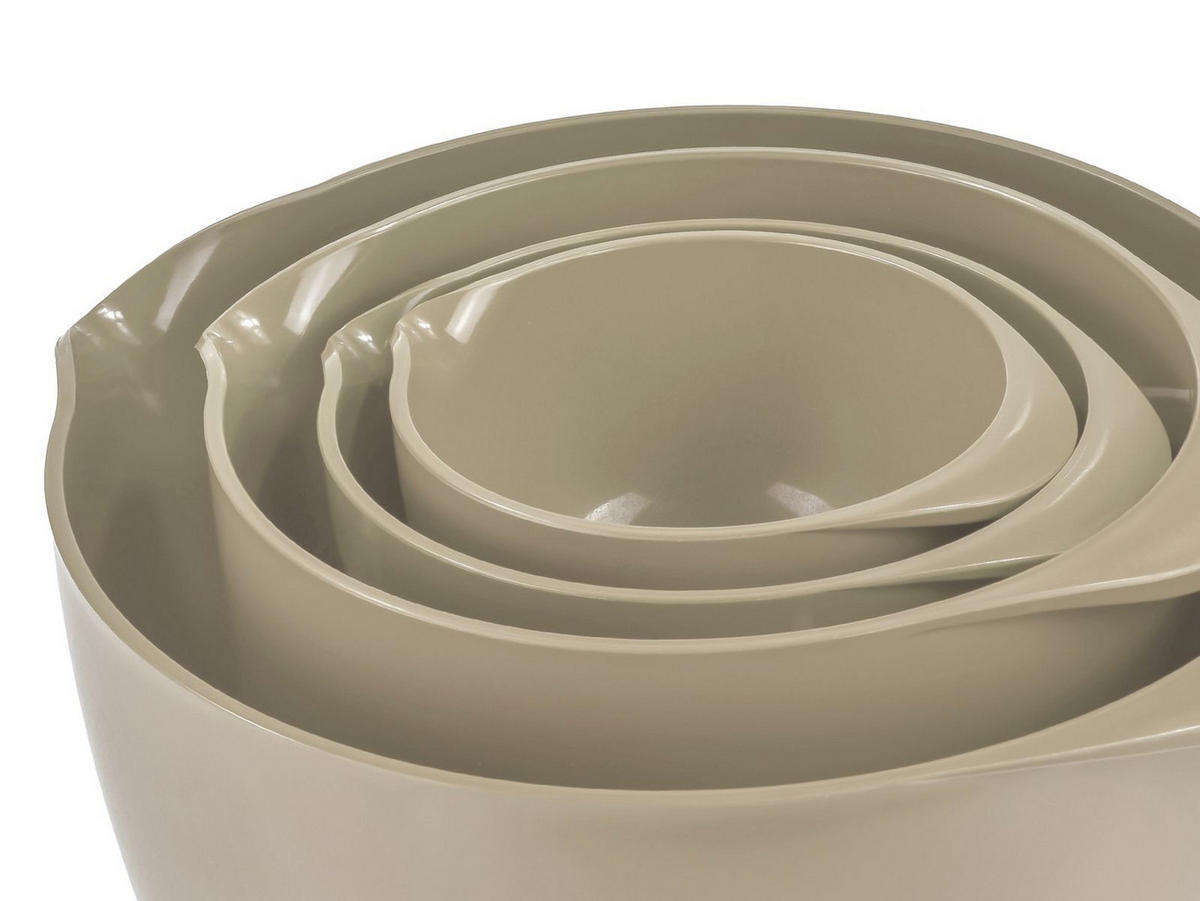 RÜHRSCHÜSSEL-SET Margrethe New beige (4tlg) - Beige, Kunststoff (21/15cm) - Rosti