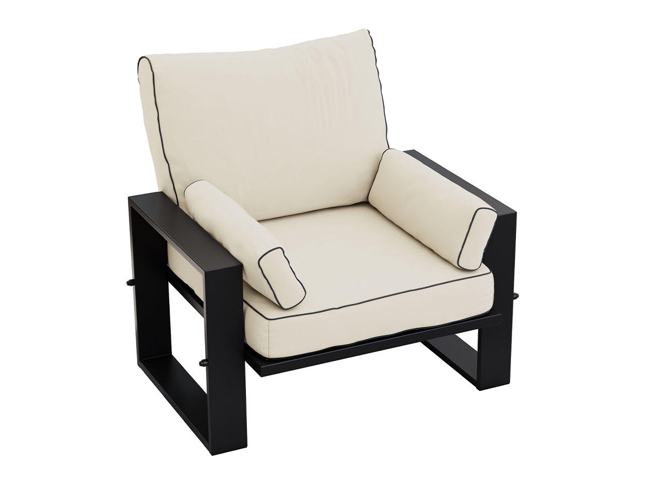 GARTENSESSEL Elba - Beige - Beige, Textil (98/90/87cm) - MKS