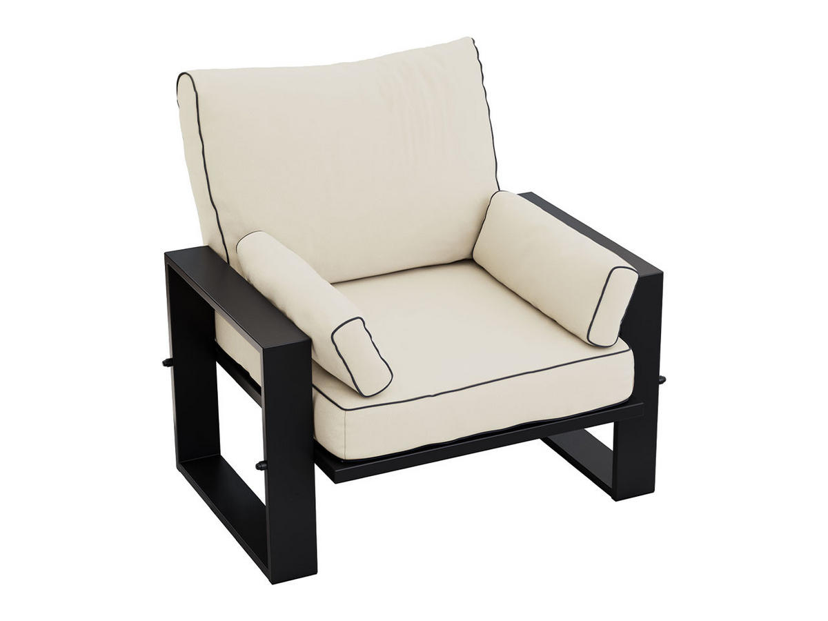 GARTENSESSEL Elba - Beige - Beige, Textil (98/90/87cm) - MKS