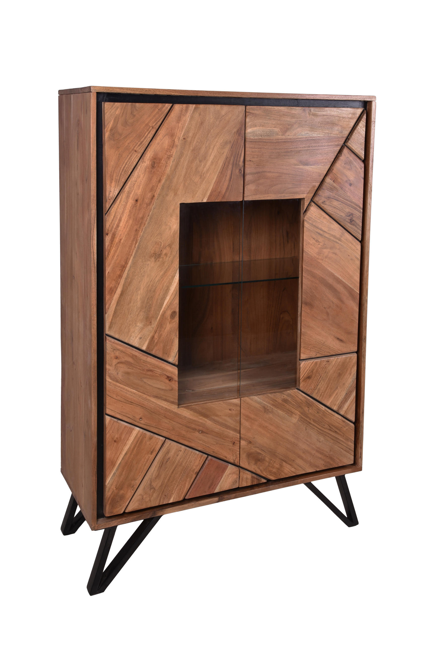 HIGHBOARD Ebba Akazienbraun 150x40x96cm - Akaziefarben, Holz (40/150/96cm) - DELUKE