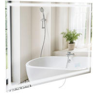 WANDSPIEGEL eckig 100/4/70 cm Glas Klarglas - Klar, Glas (100/70/4cm) - CLP