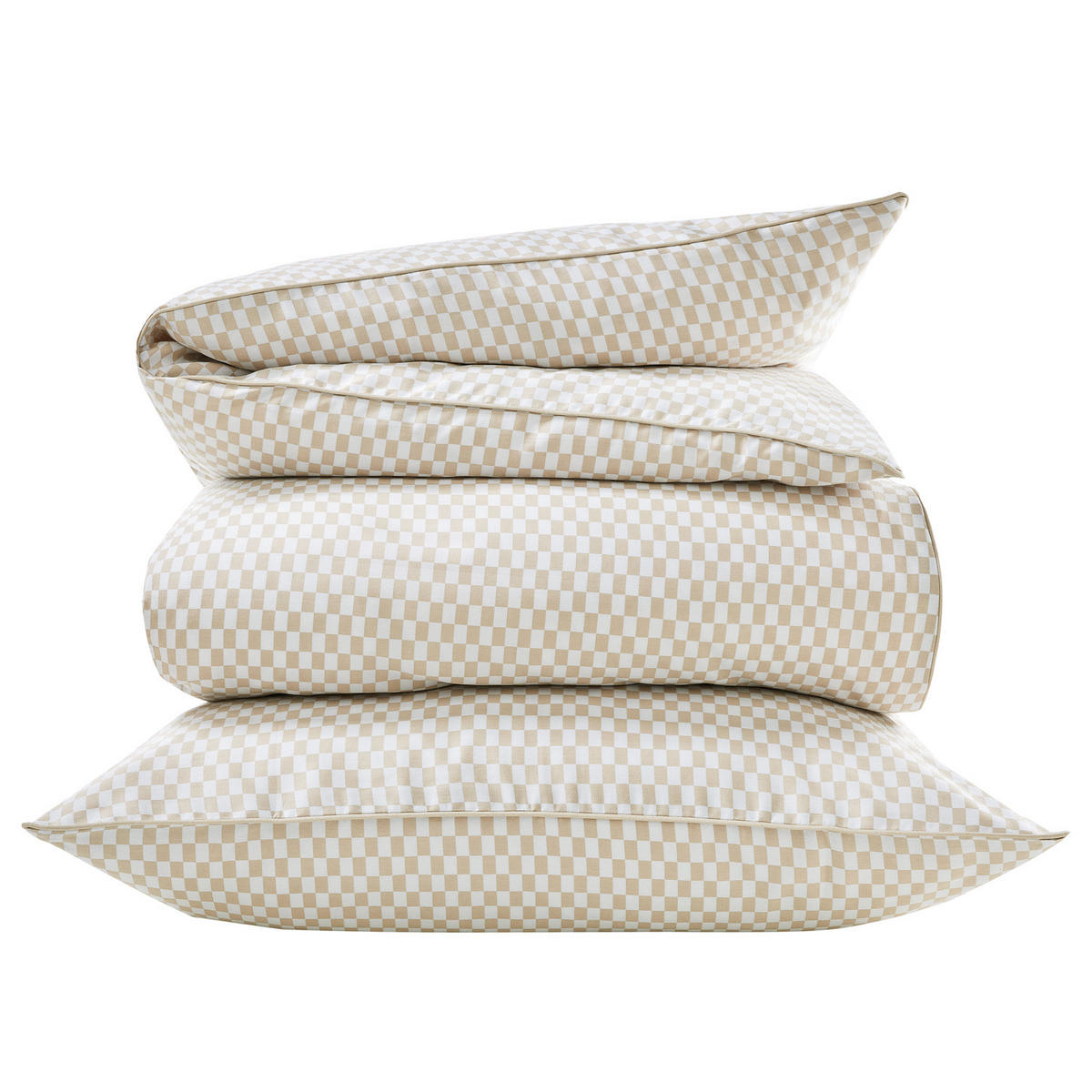 SATIN BETTWÄSCHE All Dreams aus Baumwolle 155 x 220 cm - Beige, Textil (155/220cm) - Butlers