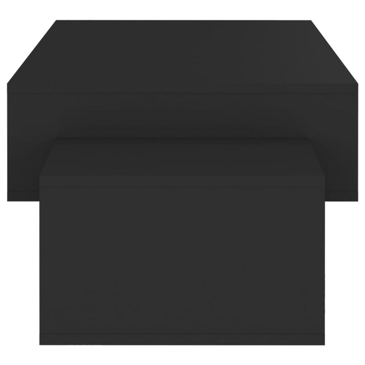 COUCHTISCH 105/55/32 cm aus Holzwerkstoff Schwarz mit Seinem Großzügigen Stauraum - Schwarz, Holz (55/105/32cm) - vidaXL