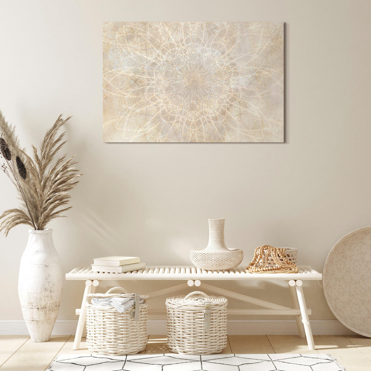 LEINWANDBILD Boho 120x80 cm - Multicolor, Holz (120/80cm) - LUMASOUL
