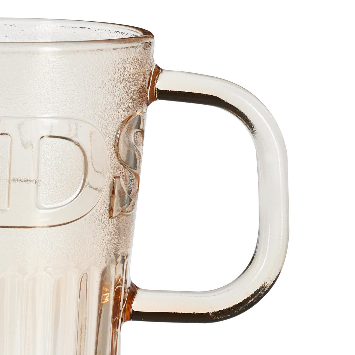 2XTRINKGLÄSER - Hellbraun, Glas/Kunststoff (0.45L) - Relaxdays