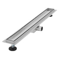 DUSCHRINNE 80cm - Silberfarben, Metall (13.9/7.8/84cm) - LuxeBath
