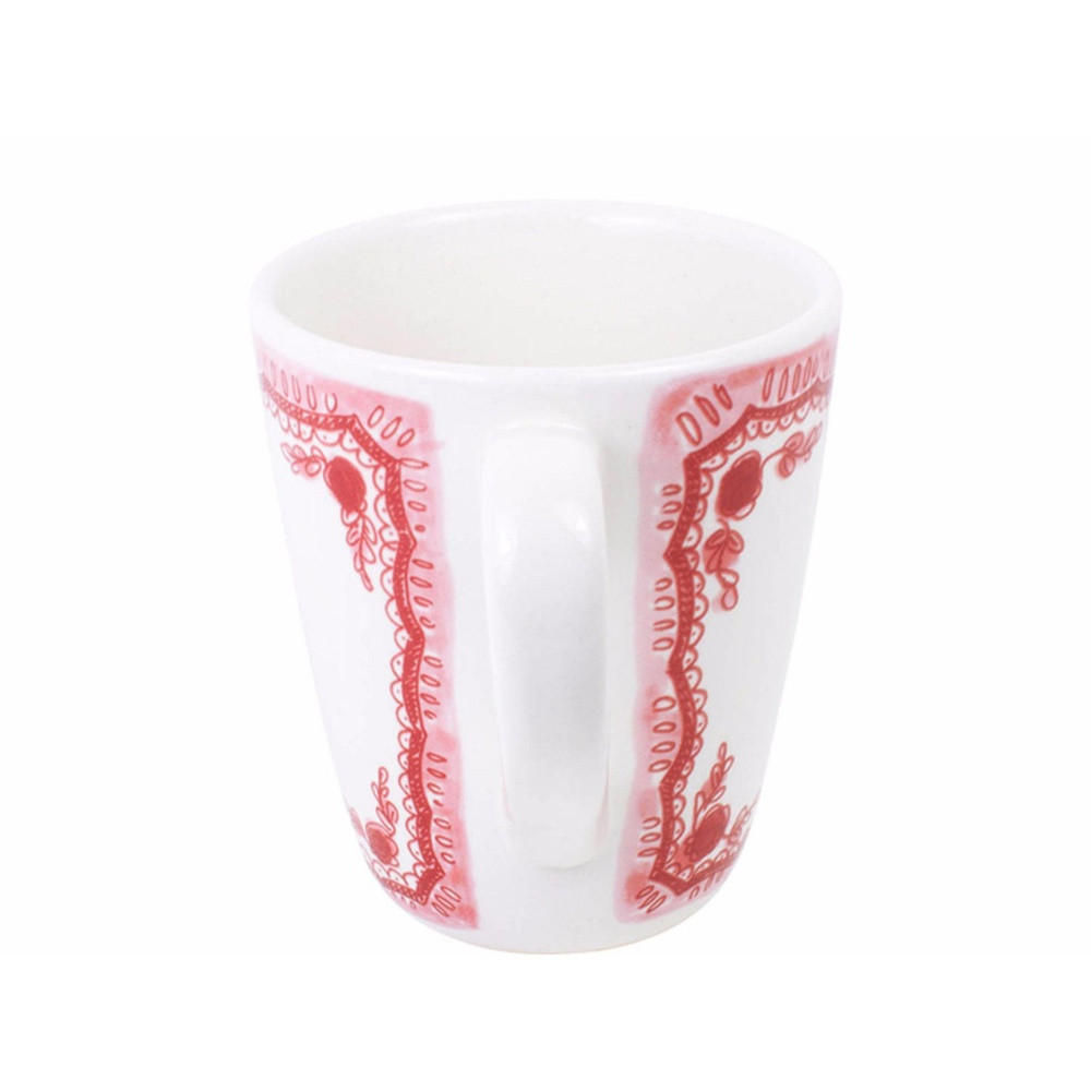 BECHER Romantik in Rot - 350 ml - Multicolor, Keramik (0.35L) - Blond Amsterdam