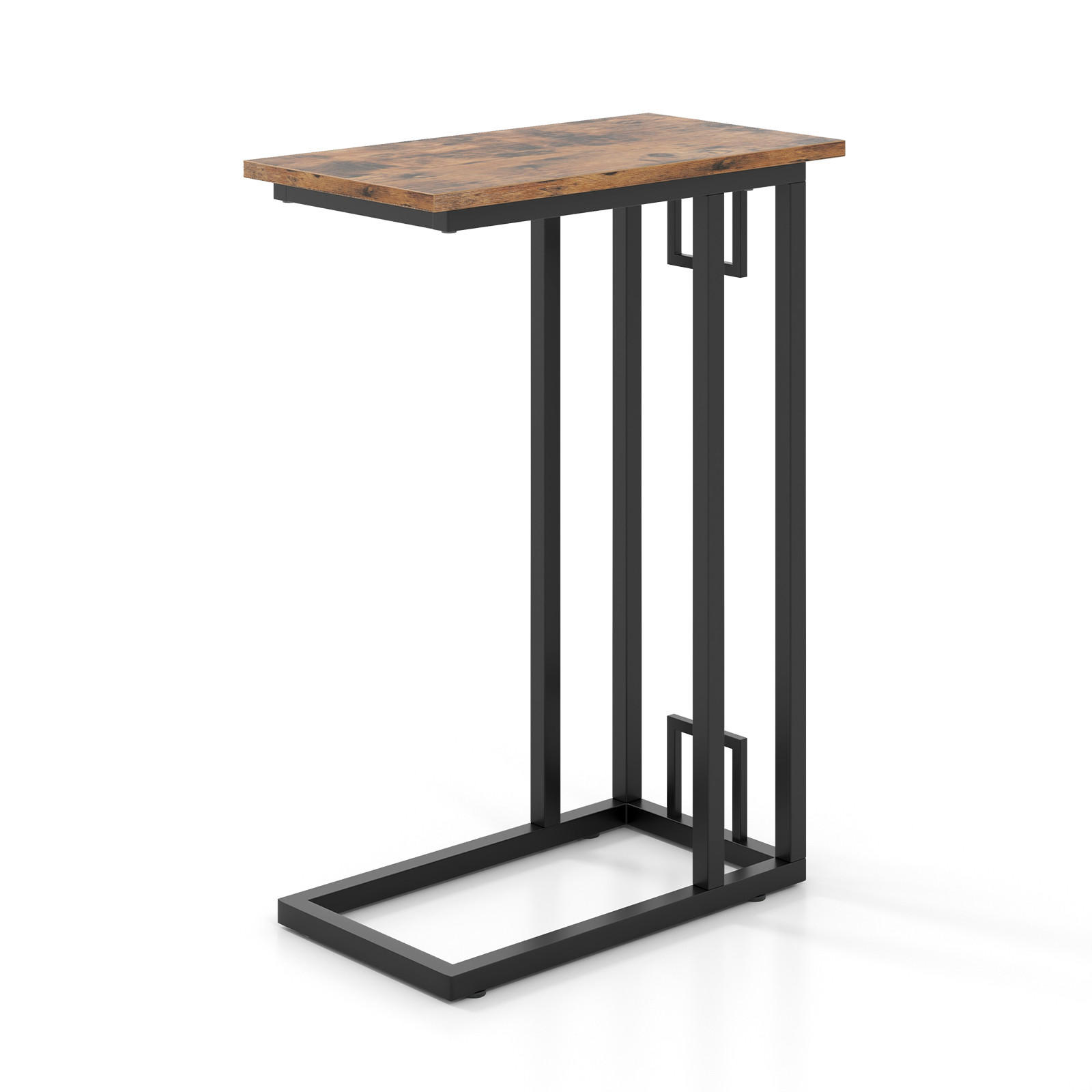 SIDOBORD 66 cm Brun - Brun, Trä (26/48/66cm) - COSTWAY