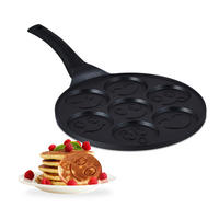 PANCAKE-PFANNE - Schwarz, Kunststoff/Metall (26.5/46/6cm) - Relaxdays