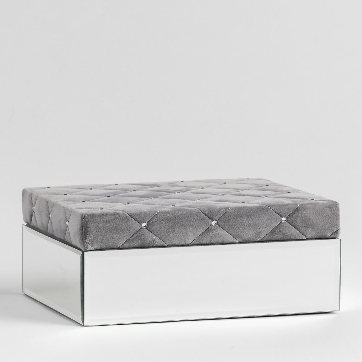 SCHMUCKKÄSTCHEN Pedrera 2 - Hellgrau, Holzwerkstoff (25/9.5/19cm) - home&you