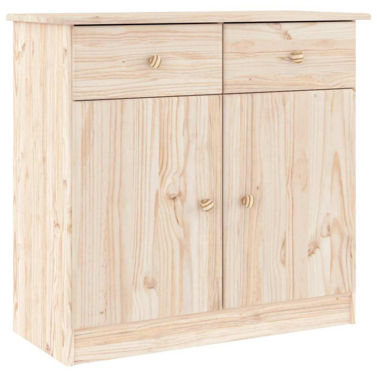 HIGHBOARD Alta 77/35/165 Cm Massivholz Kiefer - Braun, Holz (35/165/77cm) - vidaXL