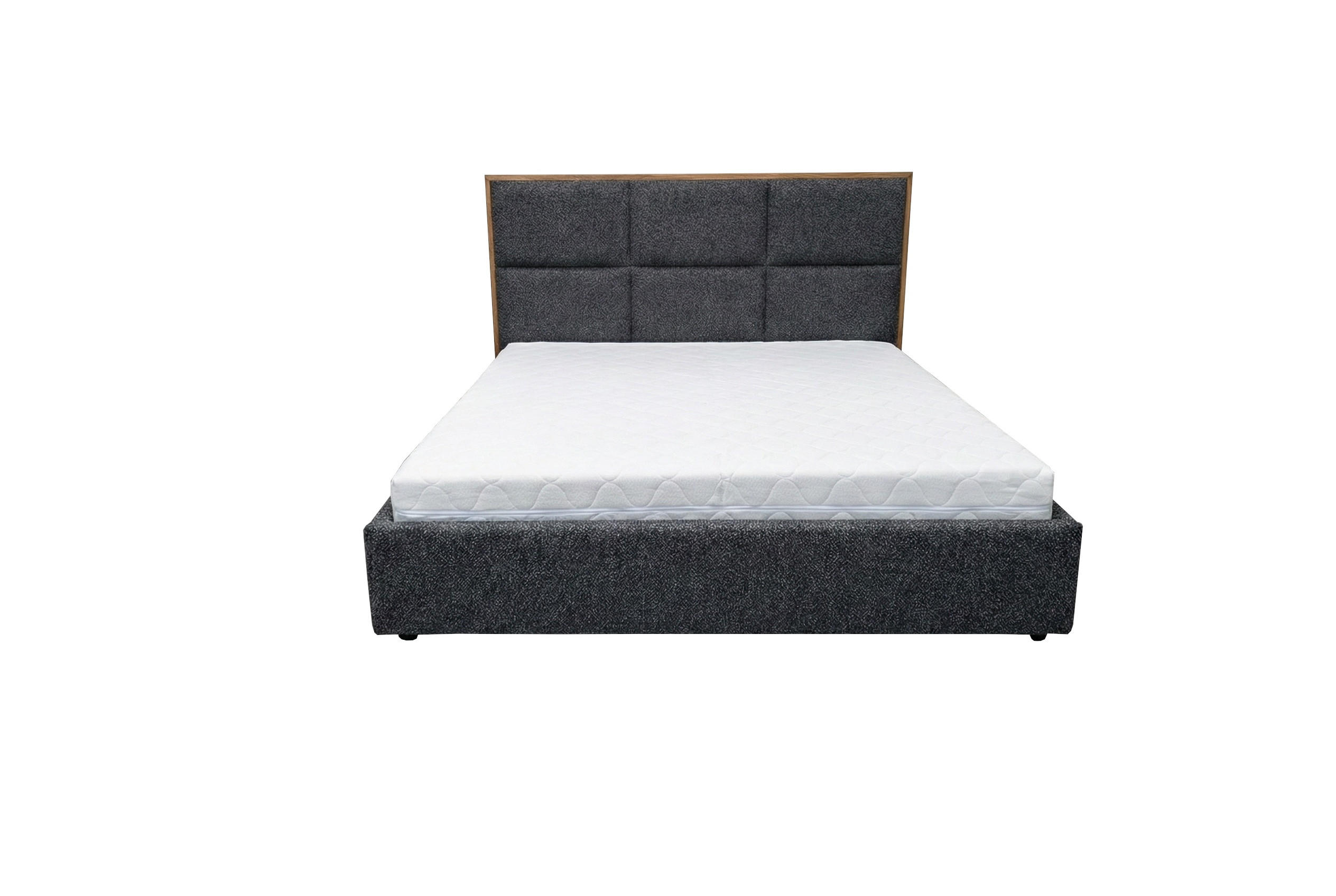 BOXSPRINGBETT LolyT 180x0 cm Bonell H3 cm Gris Foncé - Dunkelgrau, Textil - KS Home Concept
