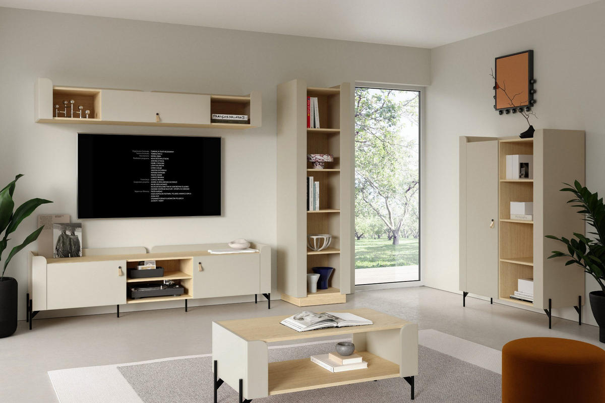 KOMMODE SOVI 07 100 / 95 / 42 cm in Macadamia / Eiche Mavelie - Eichefarben/Beige, Holzwerkstoff (100/95/42cm) - Deine Möbel 24