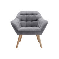 SESSEL mit gerader Rückenlehne - 1 Person - Stoff - Grau - - Grau, Textil (82/77/73cm) - Vente-Unique