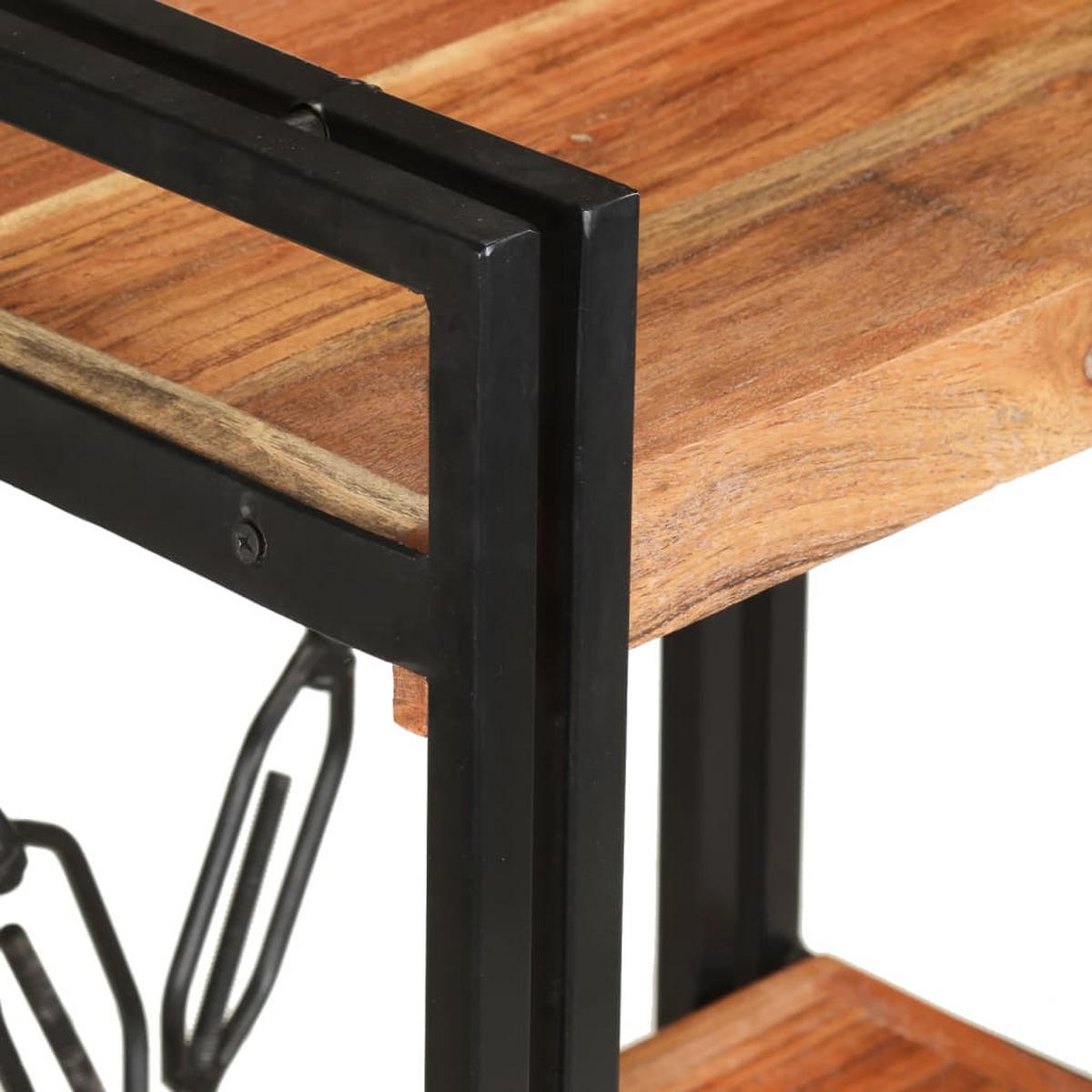 BÜCHERREGAL 3 Fächer 60/30/80 Cm Akazie Massivholz - Braun, Holz (60/80/30cm) - vidaXL