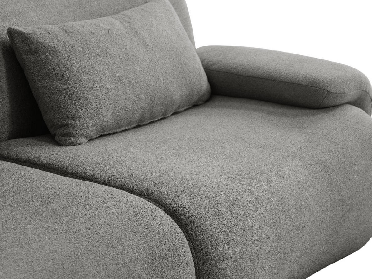 2-SITZER-SOFA Bouclé-Stoff Wolkengrau - Grau, Textil (194/73/95cm) - MILYsofa