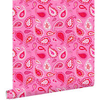 TAPETE Paisley-Muster 53 cm x 10.05 m - Pink, Papier (53/0.1cm) - ESTAhome