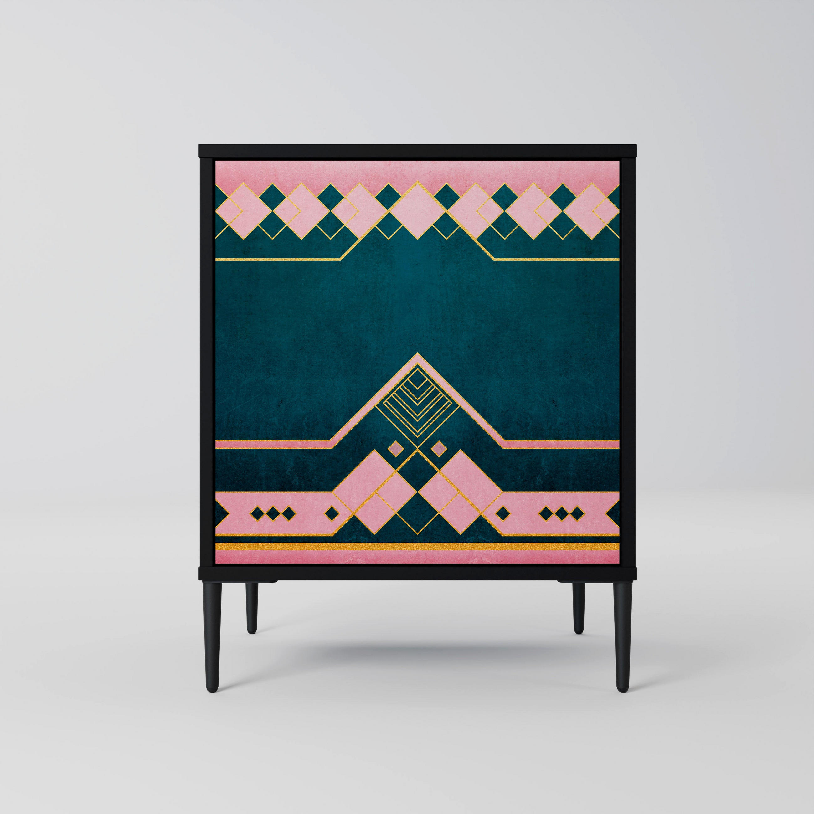 SpaceRebels Sideboard Schwarz 57.5x72.5x42 cm