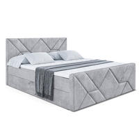 BOXBETT BARWA-Z - 140x200 cm - H4 - Hellgrau - Hellgrau, Holzwerkstoff (140/200cm) - ALTDECOR