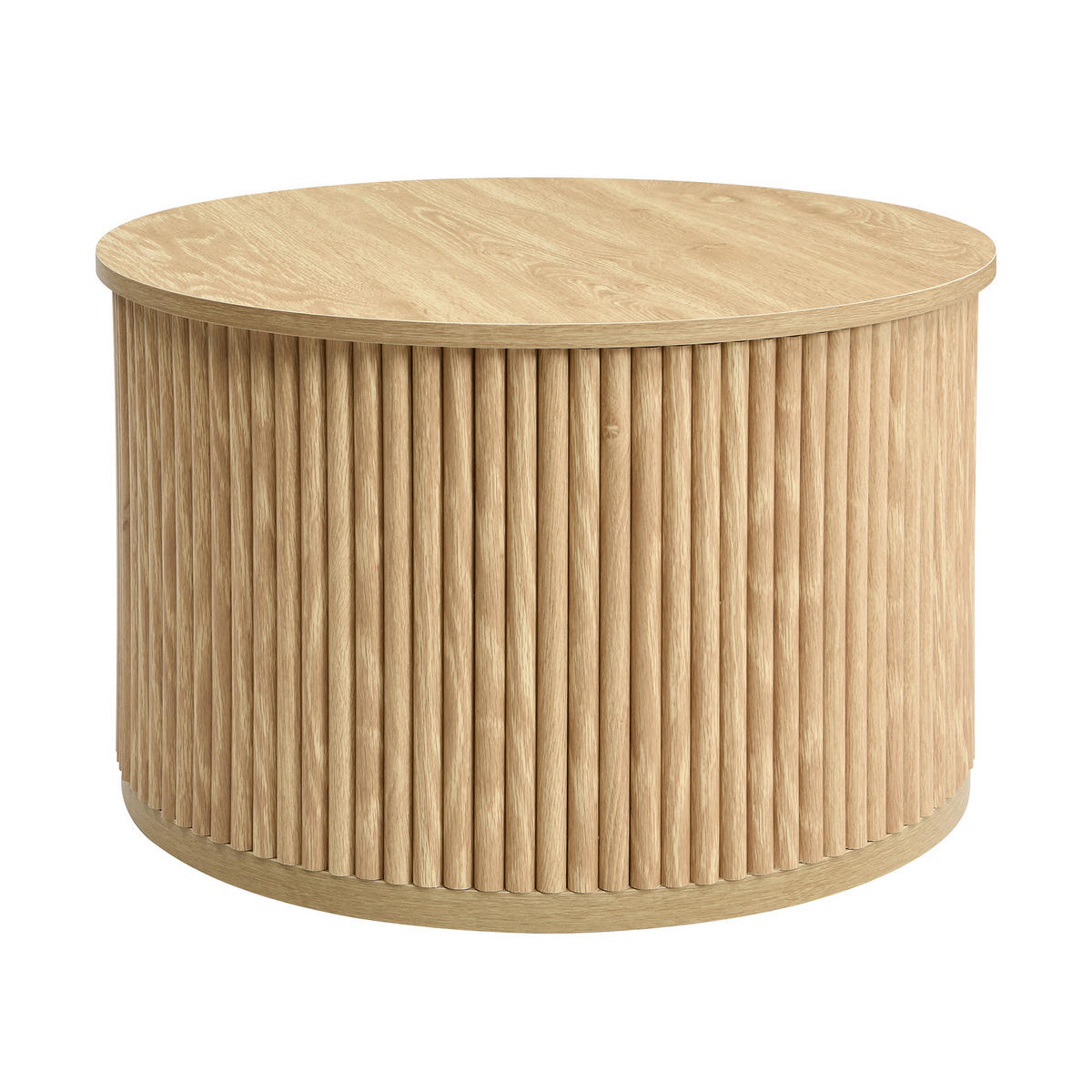 COUCHTISCH DE-062 Rondo 2-tlg. Oak-coloured - Eichefarben, Holzwerkstoff (60/60/39cm) - ComfortXL