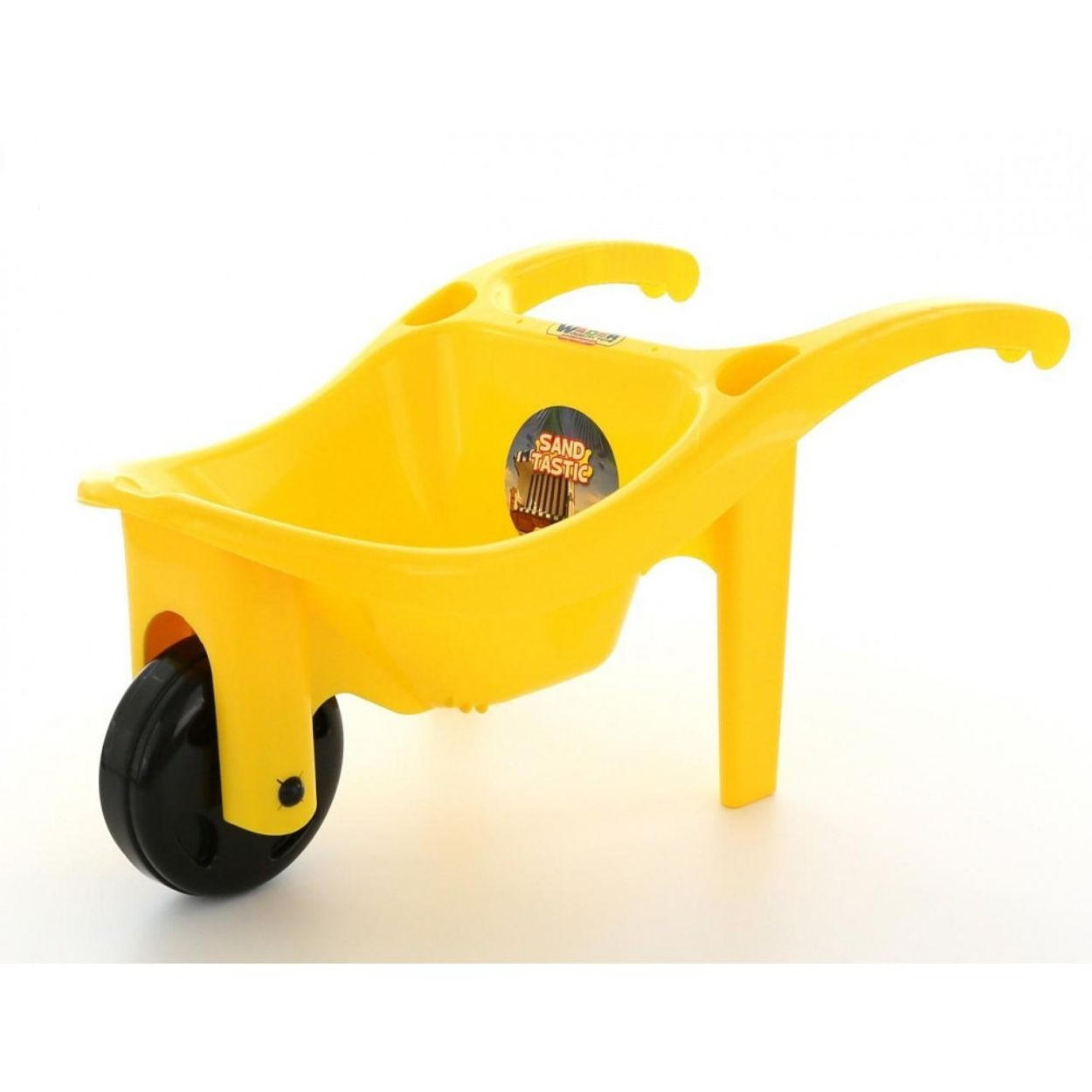 KINDER-SCHUBKARRE 39545 gelb Kunststoff, Schubkarre, SandTastic, ab 12 Monate, Sandspielzeug - Gelb, Kunststoff (34/30/67cm) - Polesie