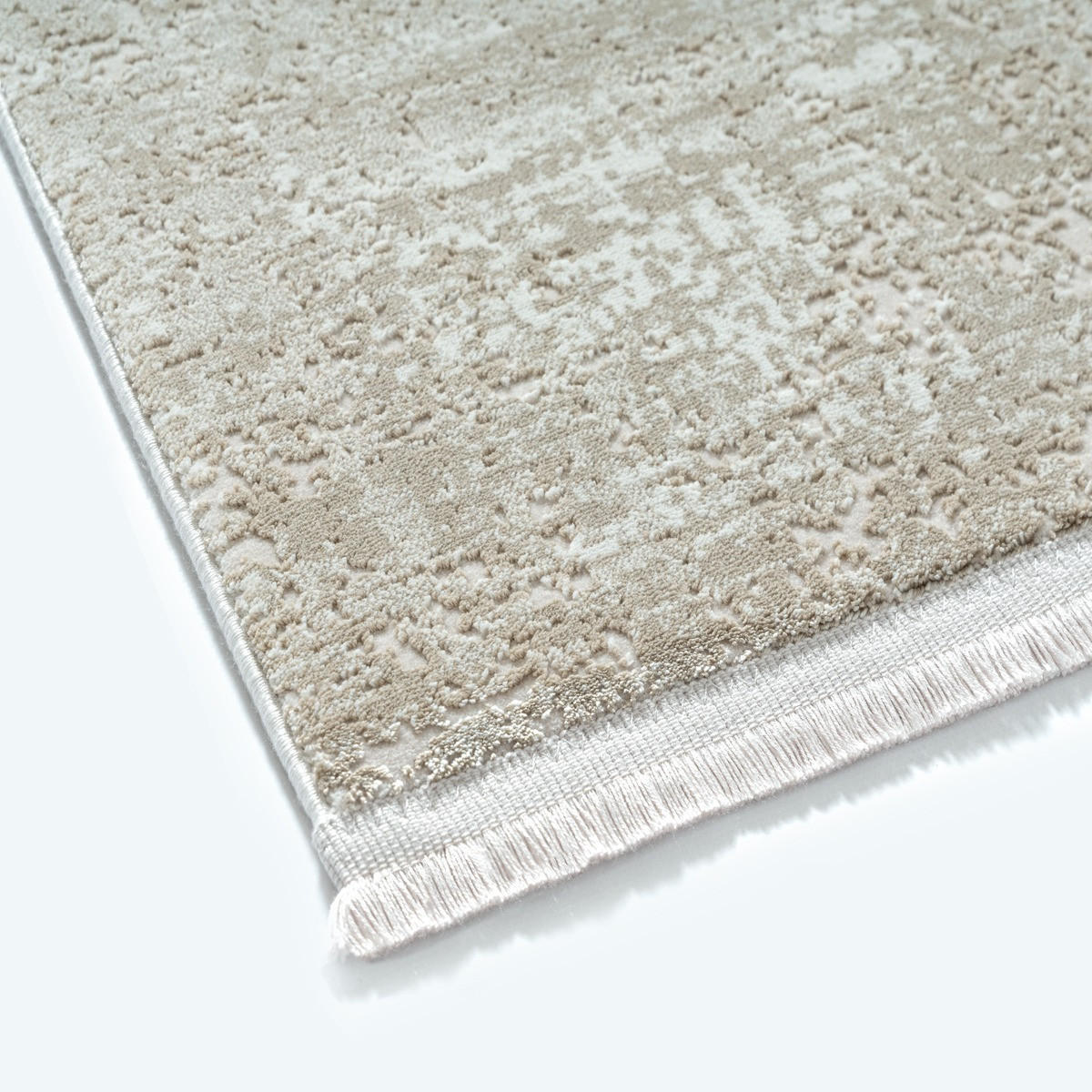 KURZFLORTEPPICH Vintage VARA Polyester Beige 160 x 230 cm - Beige, Textil (160/230cm) - KADIMA DESIGN