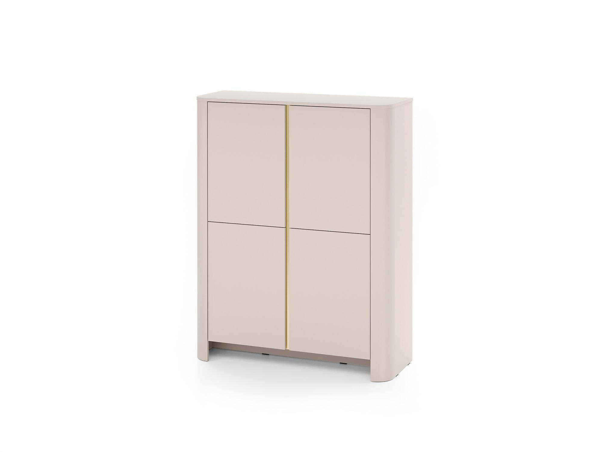 SIDEBOARD BARI Beige 103x39x132 cm - Beige, Holzwerkstoff (103/132/39cm) - FURNLUX