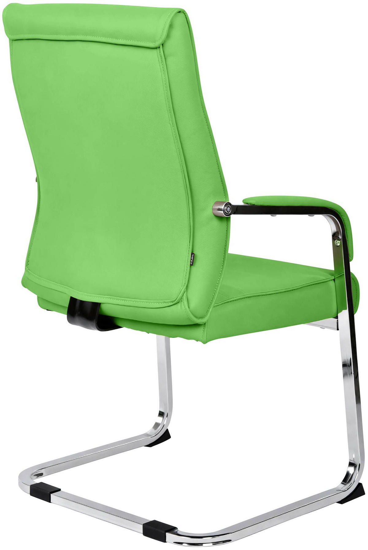 BESUCHERSTUHL Skopje Kunstleder Grün Konferenzstuhl Bürostuhl - Grün, Leder (55/88/60cm) - DELUKE