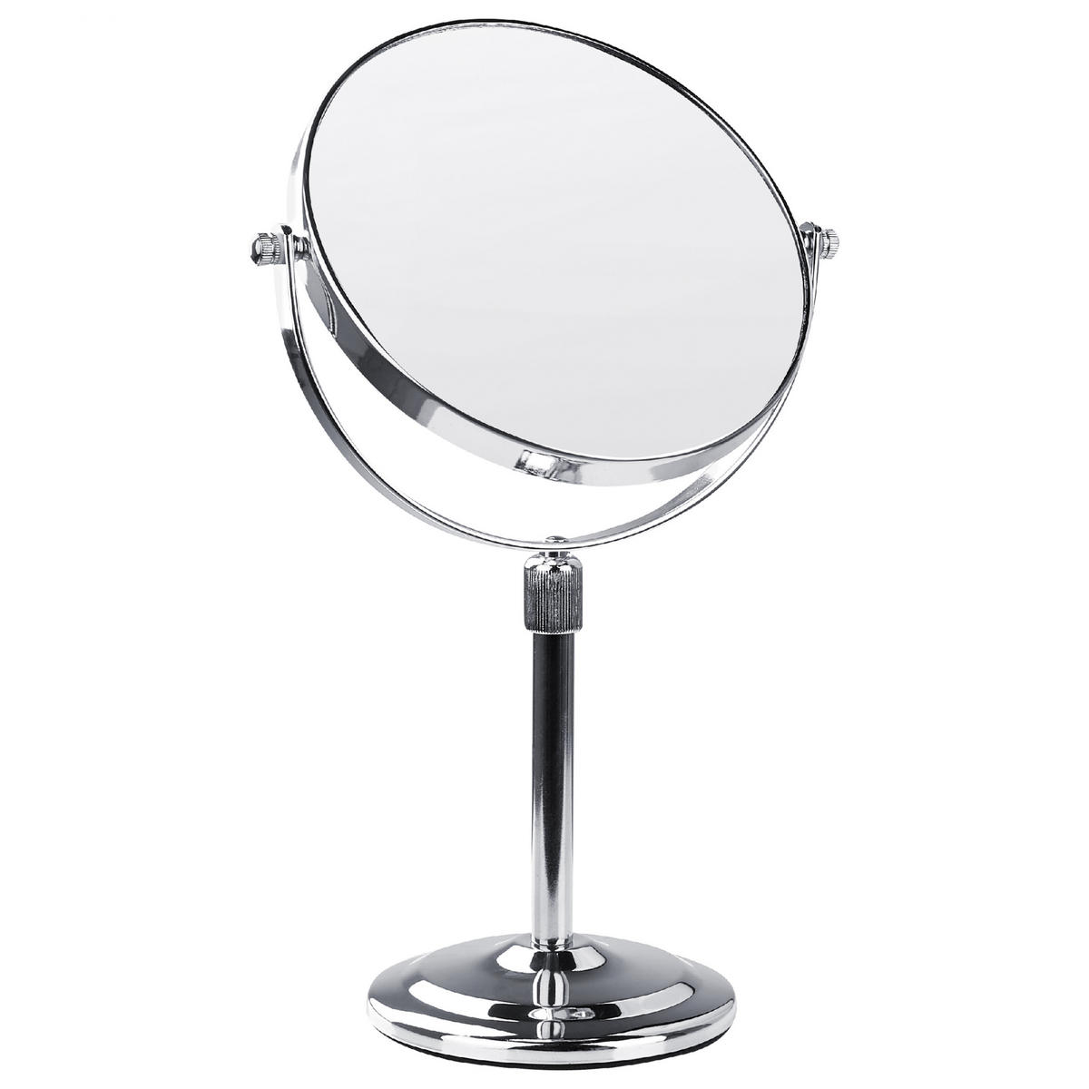 KOSMETIKSPIEGEL 20 cm Silber Aveyron - Silberfarben, Metall (38/13/20cm) - Beliani