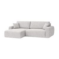 ECKSOFA Mit Schlaffunktion Ariel L, Chenille, Stoff Artico, Nata, Links - Beige, Holz (250/142cm) - Kaiser Möbel