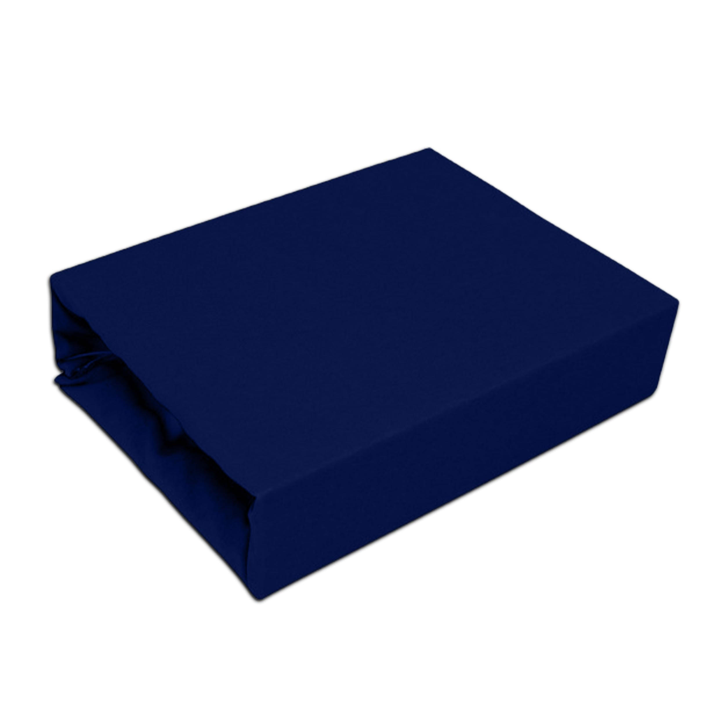 Best For Home Spannbettlaken Blau 80x200 cm