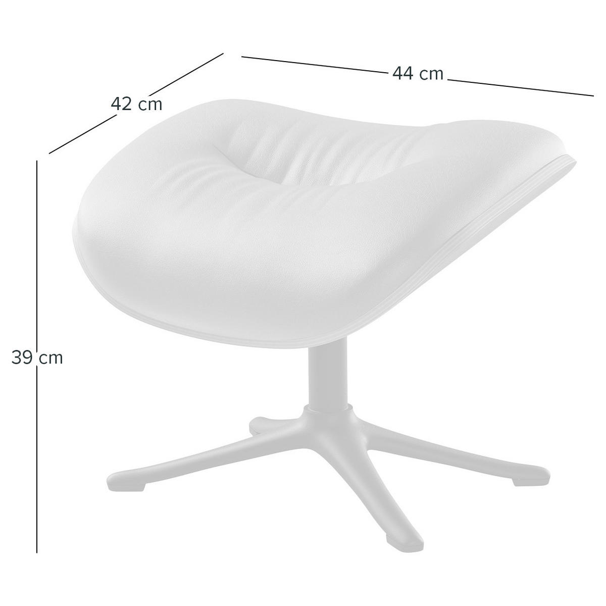 POLSTERHOCKER - Schwarz, Leder/Metall (44/39/42cm) - home24