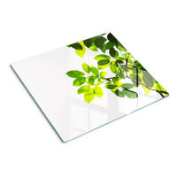 GLASPLATTE 60x52 cm Blätter - Grün, Glas (60/0.4/52cm) - TULUP