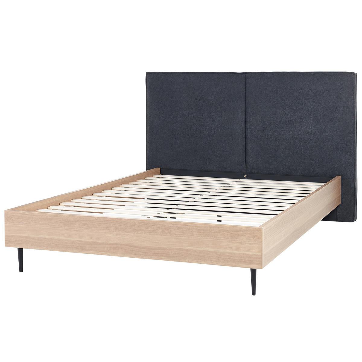 BETT 140/200cm Dunkelgrau Izernore - Dunkelgrau, Textil (140/200cm) - Beliani