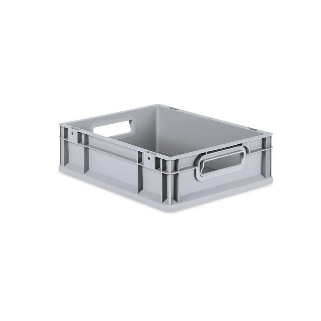 EUROBOX 5x Nextgen Economy Mit Auflagedeckel Grau/Gelb Griffe Offen 11 Liter - Gelb, Kunststoff (30/12/40cm) - PROREGAL