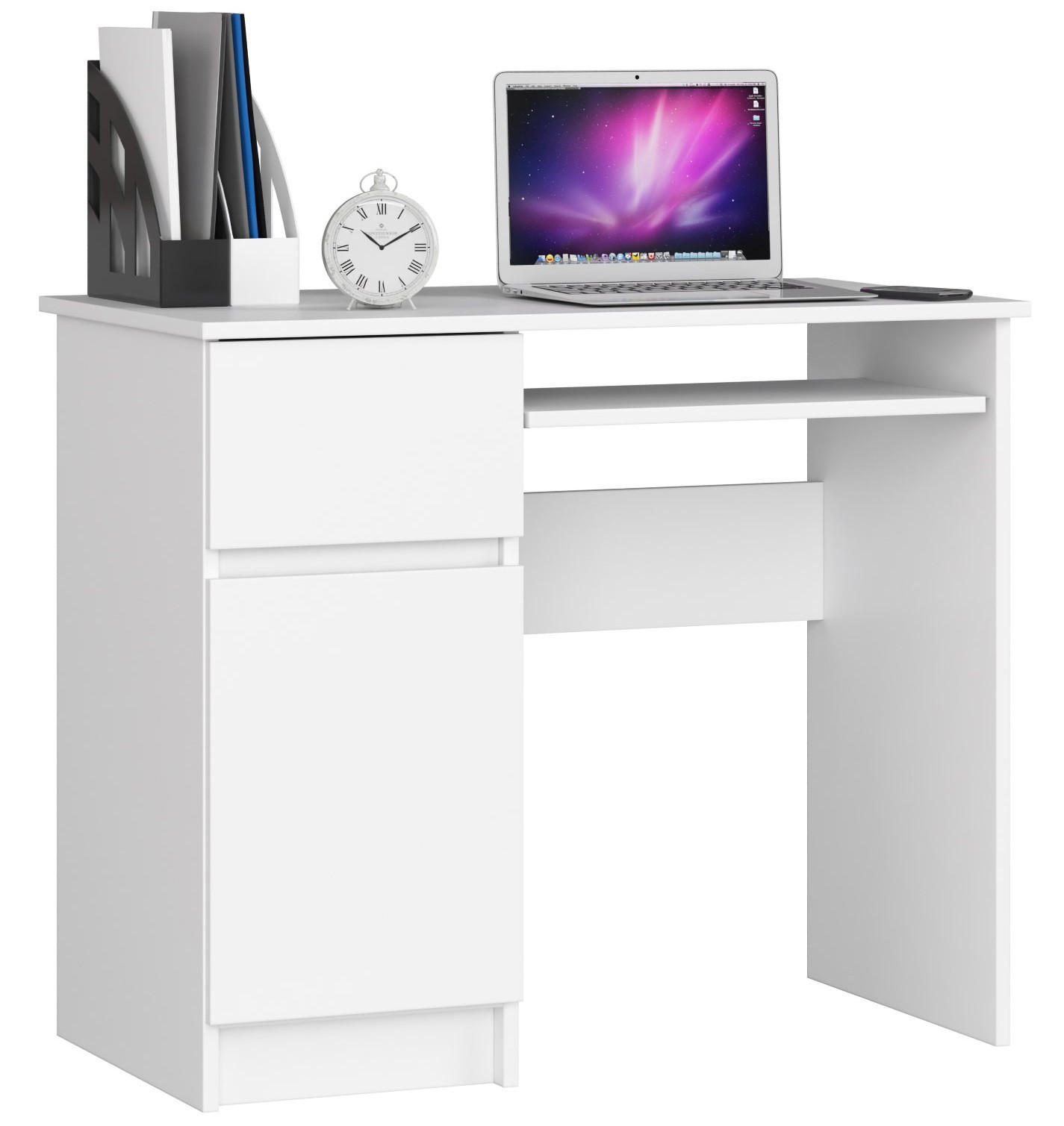 SCHREIBTISCH Weiß 90x50x77 cm - Weiß, Holzwerkstoff (50/90/77cm) - Akord