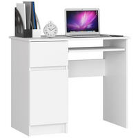 SCHREIBTISCH Weiß 90x50x77 cm - Weiß, Holzwerkstoff (50/90/77cm) - Akord