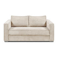 SCHLAFSOFA - 3 Personen - Samt, Stoff - Beige - - Beige, Textil (195/90/223cm) - Vente-Unique