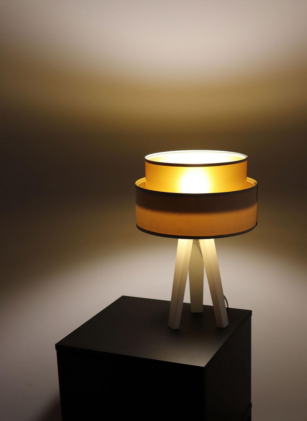 TISCHLAMPE Gold 30/45 cm - Beige, Kunststoff (30/0.7/45cm) - ONZENO