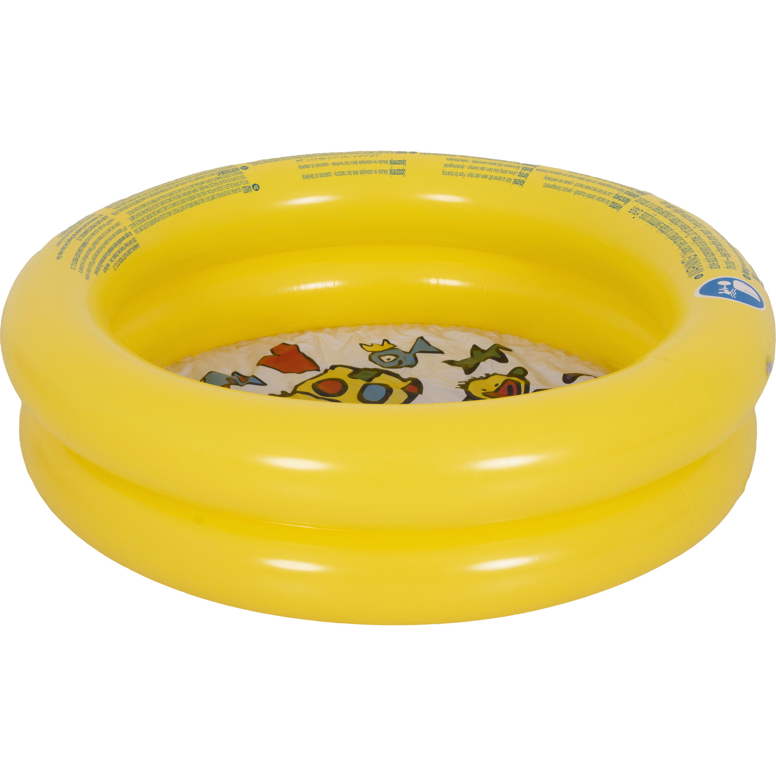 PLANSCHBECKEN Baby Pool rund Ø 61 x 12,5 cm Tiermotiv 21 L - Gelb, Kunststoff (61/61cm) - Avenli